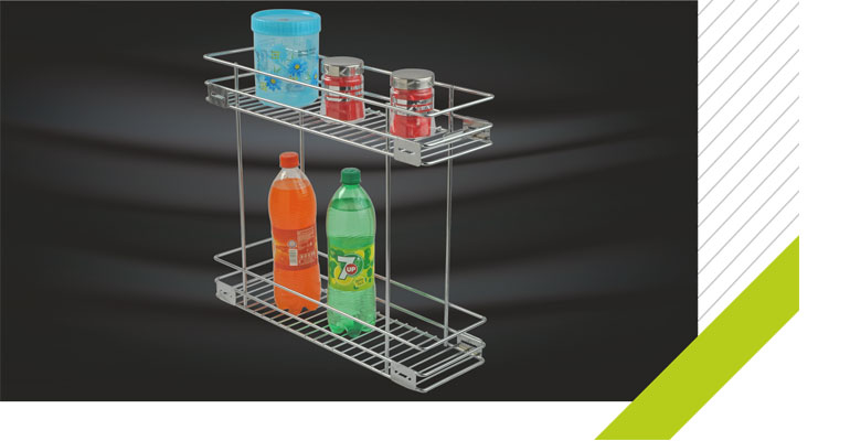 Wire Double Pullout Basket